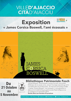 Affiche de l'exposition James Boswell, l'ami écossais